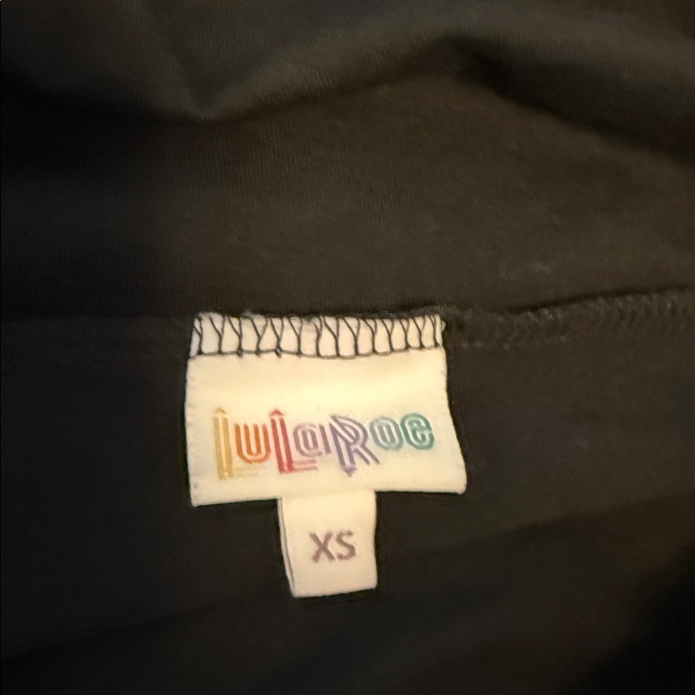 LuLaRoe Azure Classic Black A-Line Skirt - Picture 2 of 3